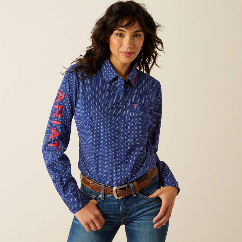 Chemise Western Ariat Team Kirby Stretch pour Femme - Noir Chemise Western Ariat Team Kirby Stretch pour Femme - Noir