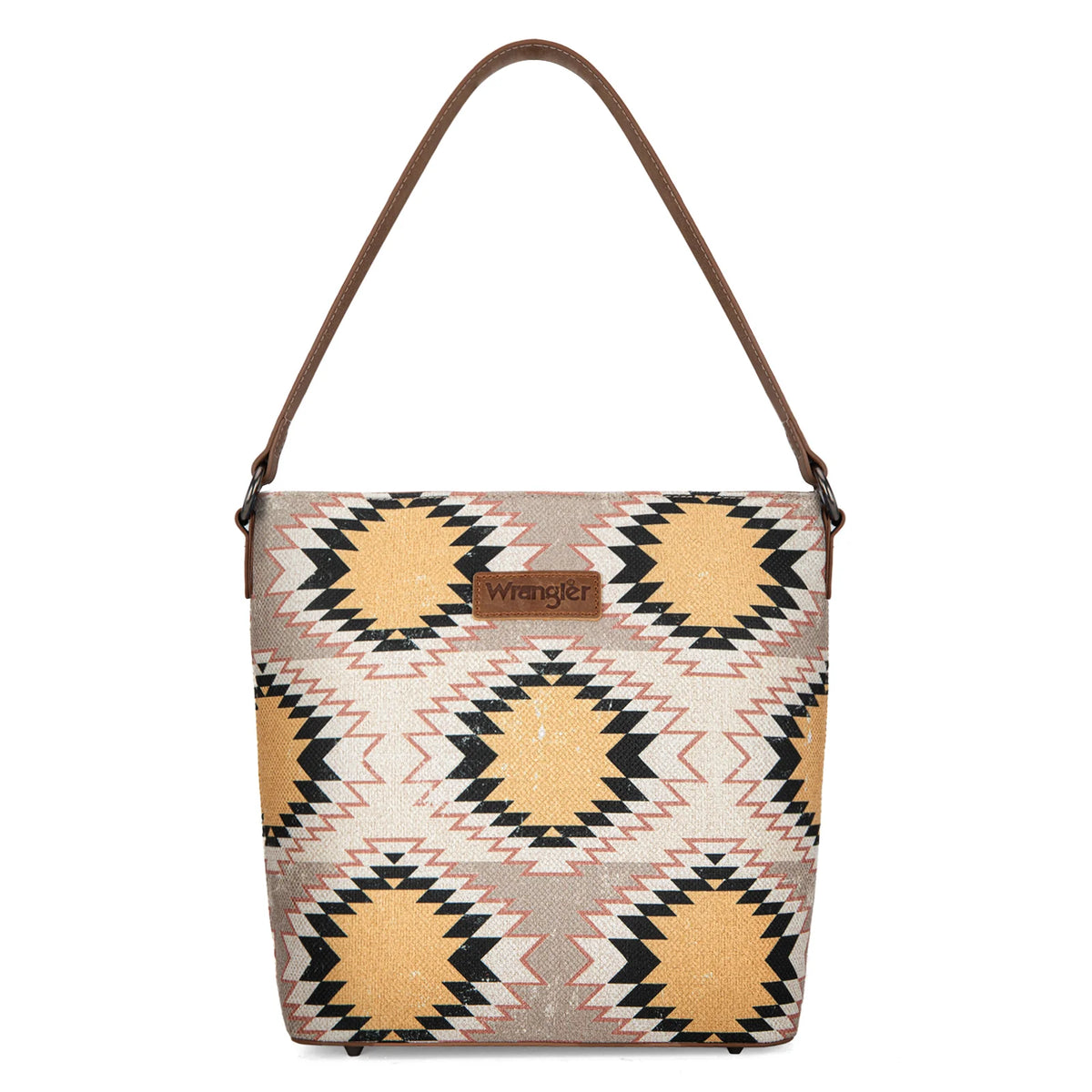 Sac Wrangler Aztec Distressed Print Dual Sided Print Hobo Bag/Crossbod ...